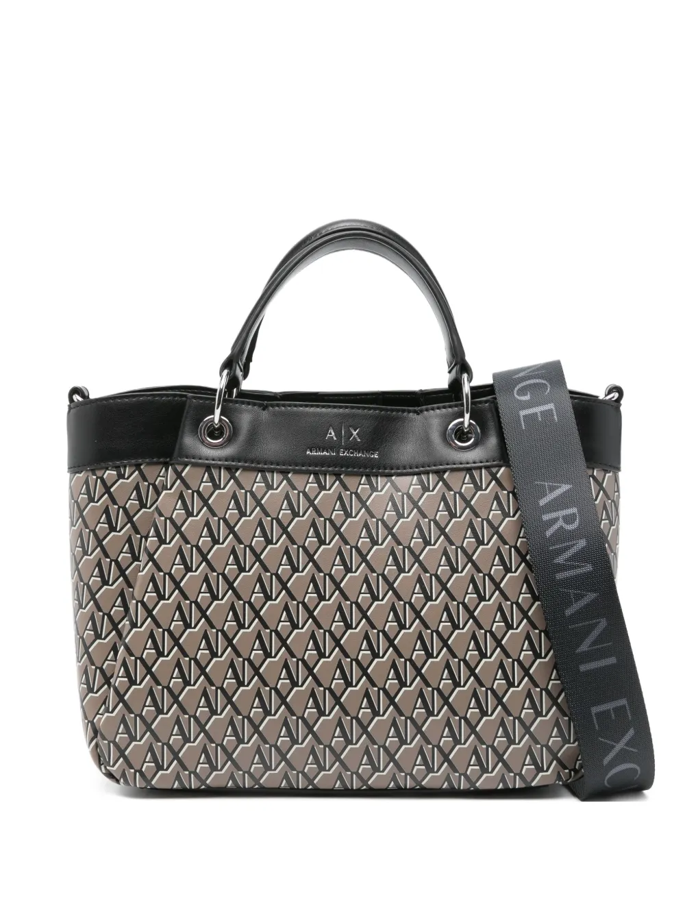 Armani Exchange tote con monograma | negro | Image 1