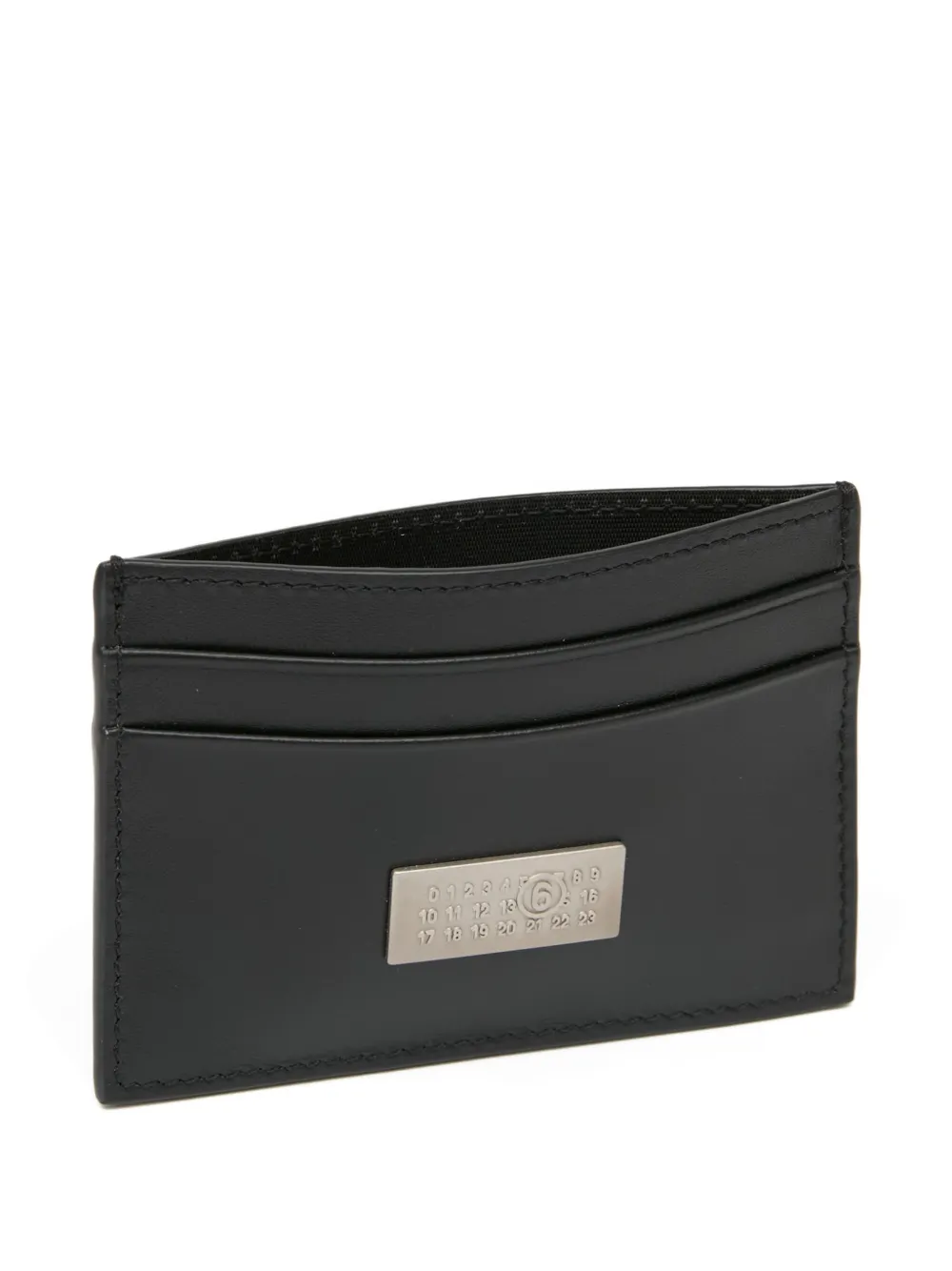 Mm6 Maison Margiela Plaque Cardholder In Black