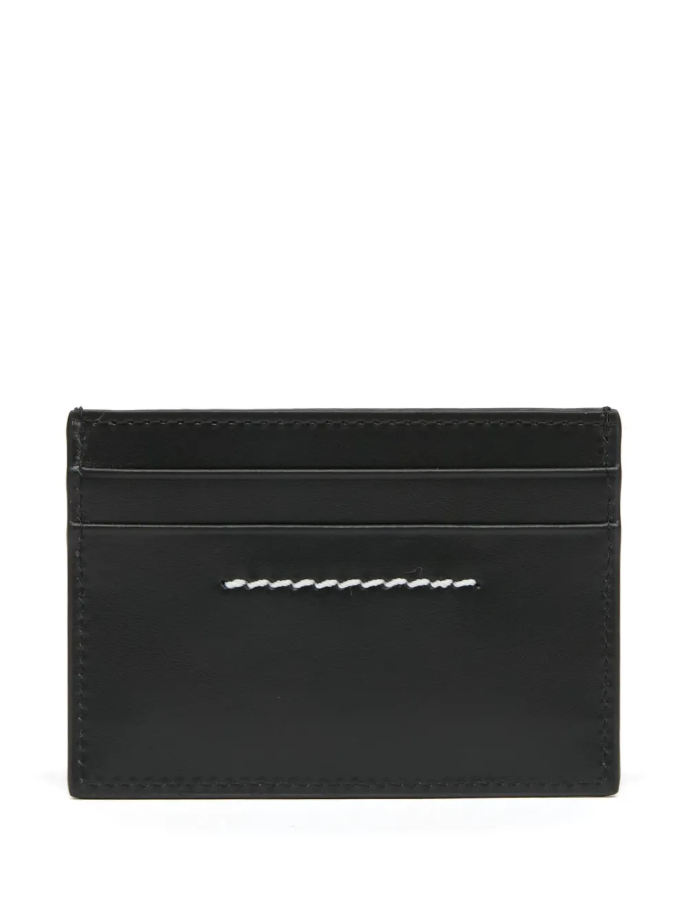 Mm6 Maison Margiela Plaque Cardholder In Black