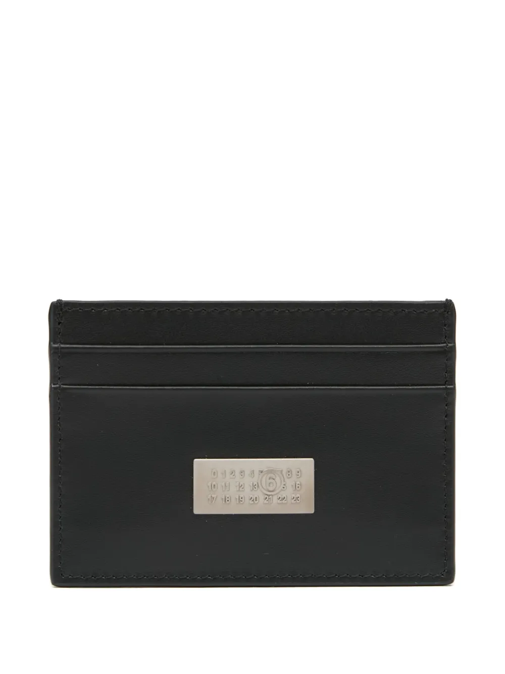 Mm6 Maison Margiela Plaque Cardholder In Black