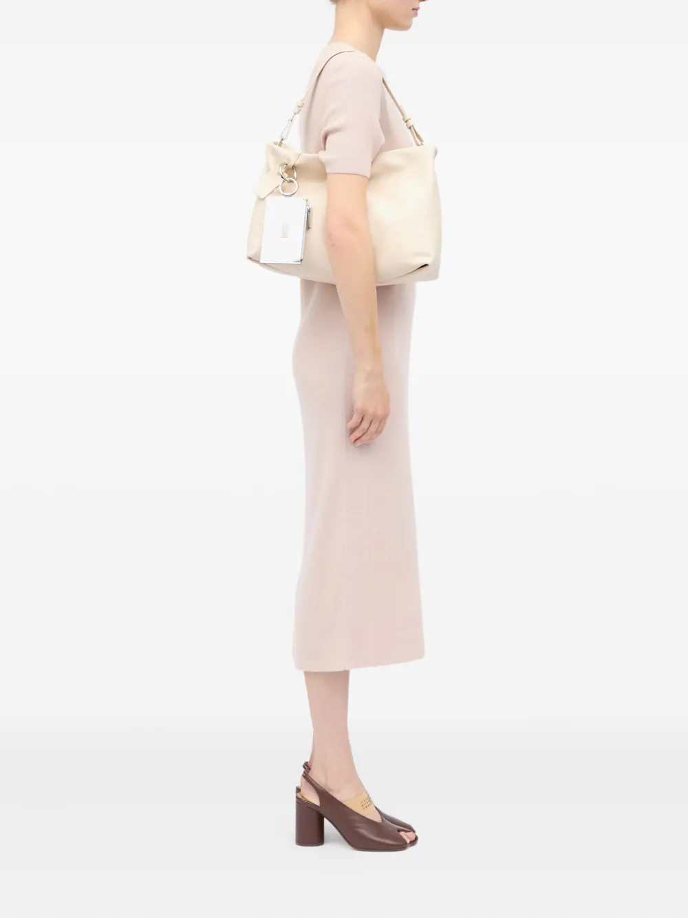 MM6 Maison Margiela Portemonnee met ringrits Zilver