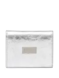 MM6 Maison Margiela single-stitch logo wallet - Silver