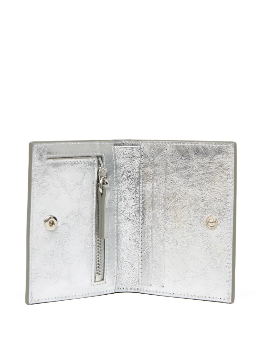 MM6 Maison Margiela Portemonnee met gestikt logo Zilver
