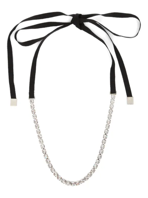 MM6 Maison Margiela collier à nœud strassé