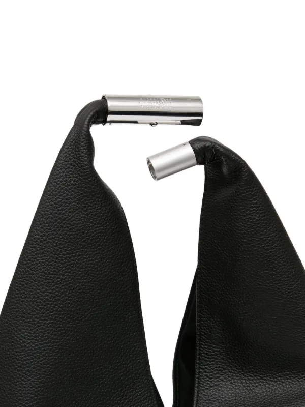MM6 Maison Margiela Large Japanese Leather Tote Bag | Black