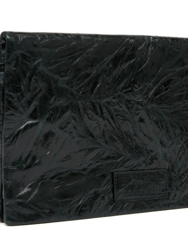 MM6 Maison Margiela ロゴ クラッチバッグ | ブラック | FARFETCH JP