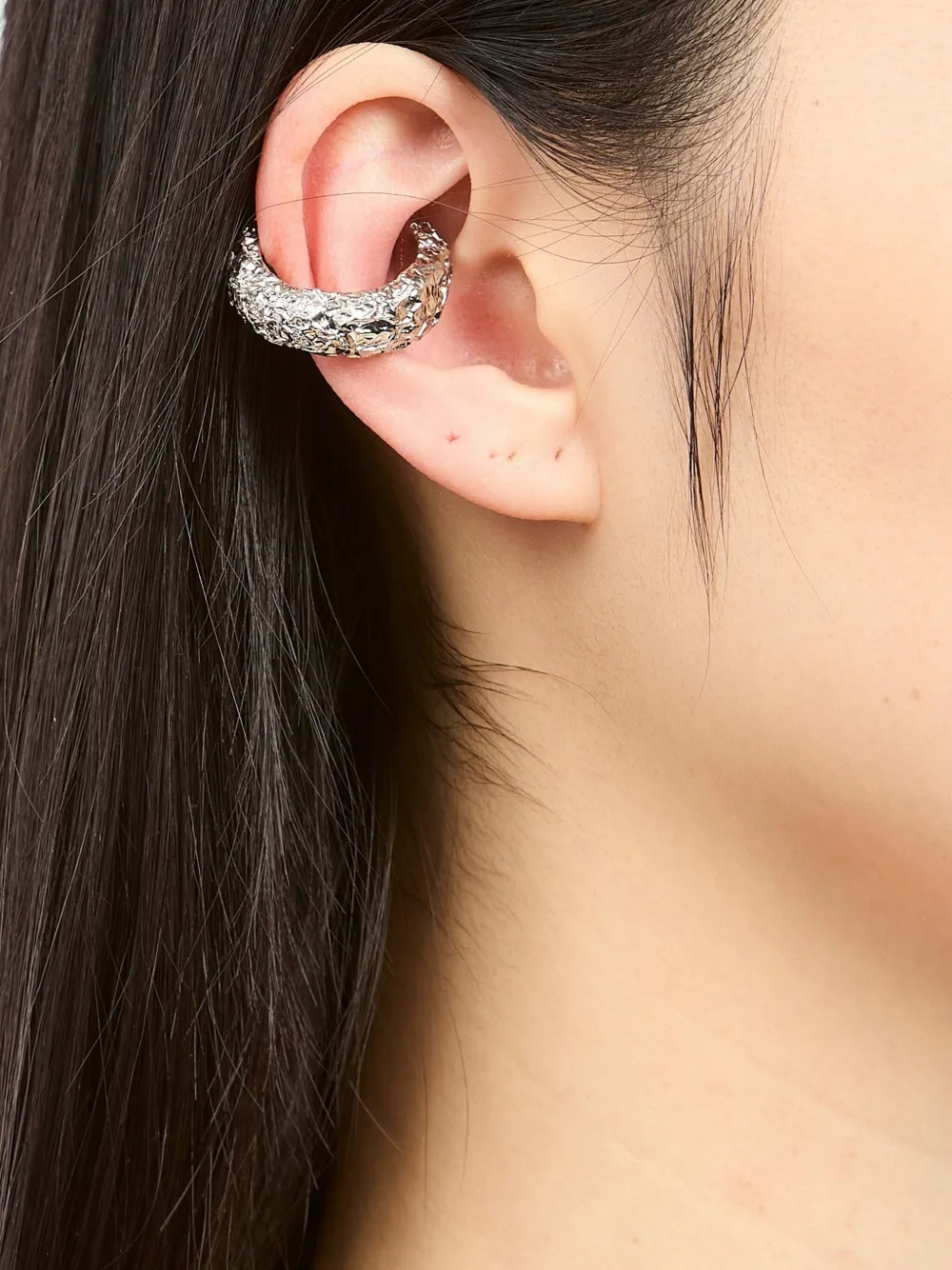 MM6 Maison Margiela Bewerkte oorcuff - Zilver