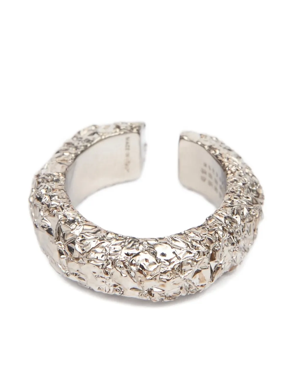 MM6 Maison Margiela sculpted ear cuff - Argento