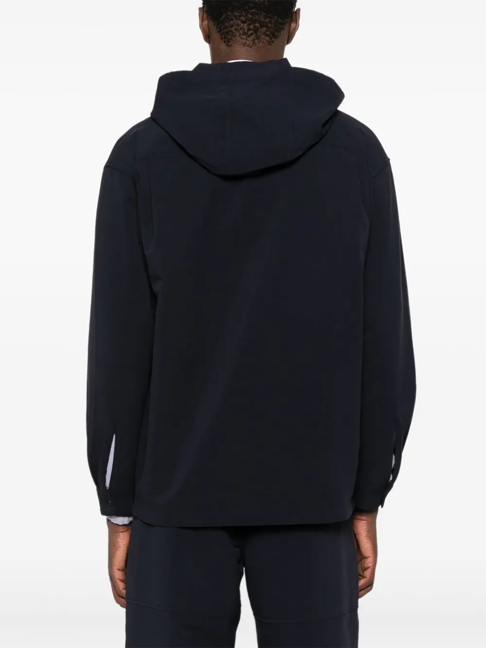 Snow Peak Hoodie met knopen Blauw