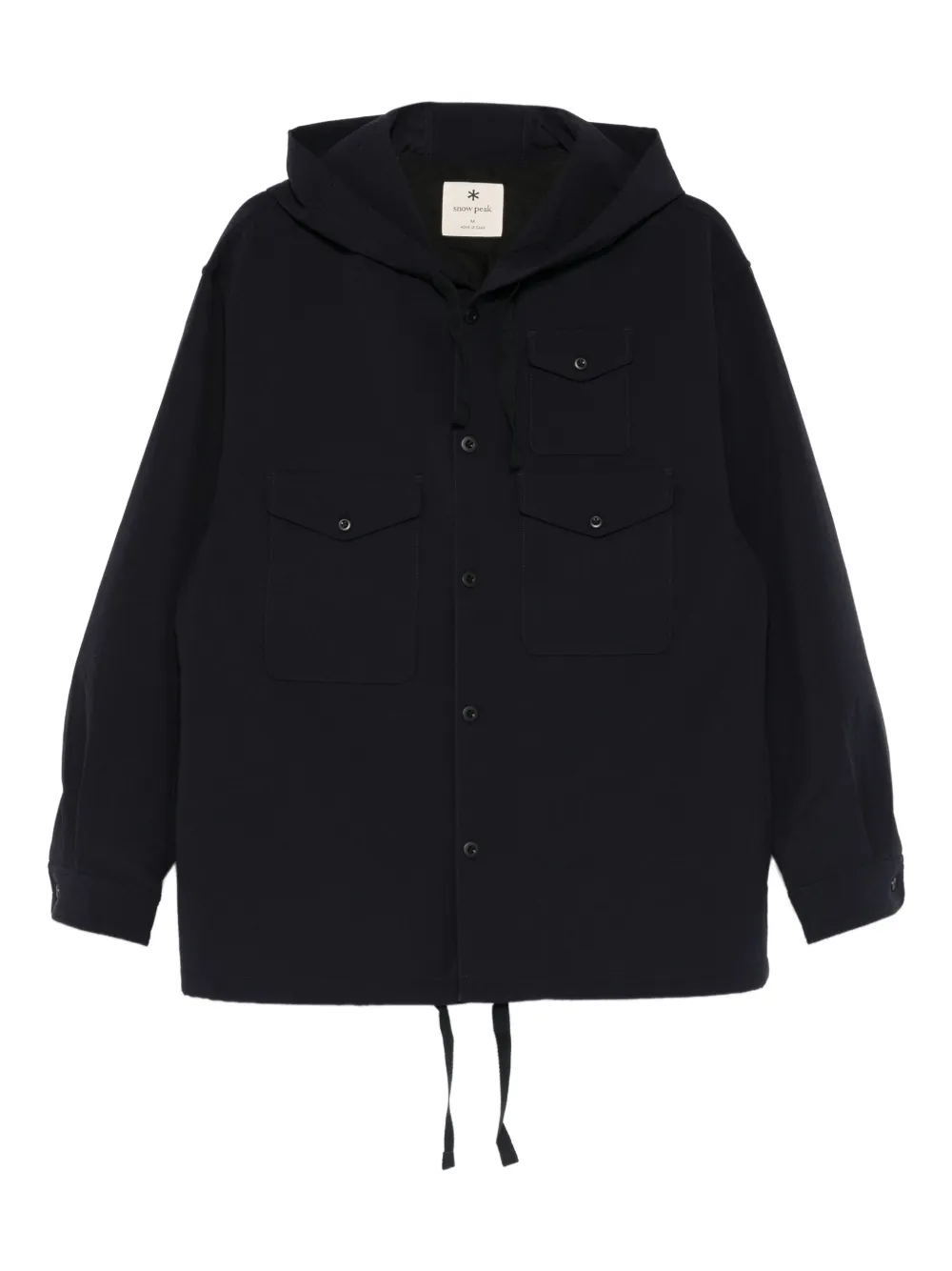 Snow Peak buttoned hoodie | Blue | Image 1