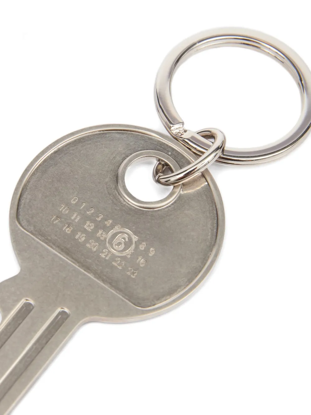  Mm6 Maison Margiela Key Keyring - Silver 