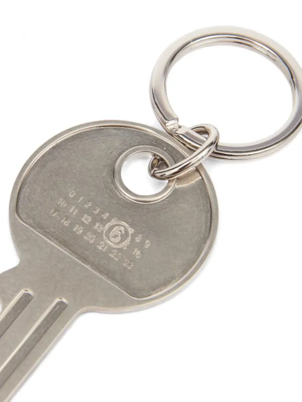 MM6 Maison Margiela Key Keyring | Silver | FARFETCH NO