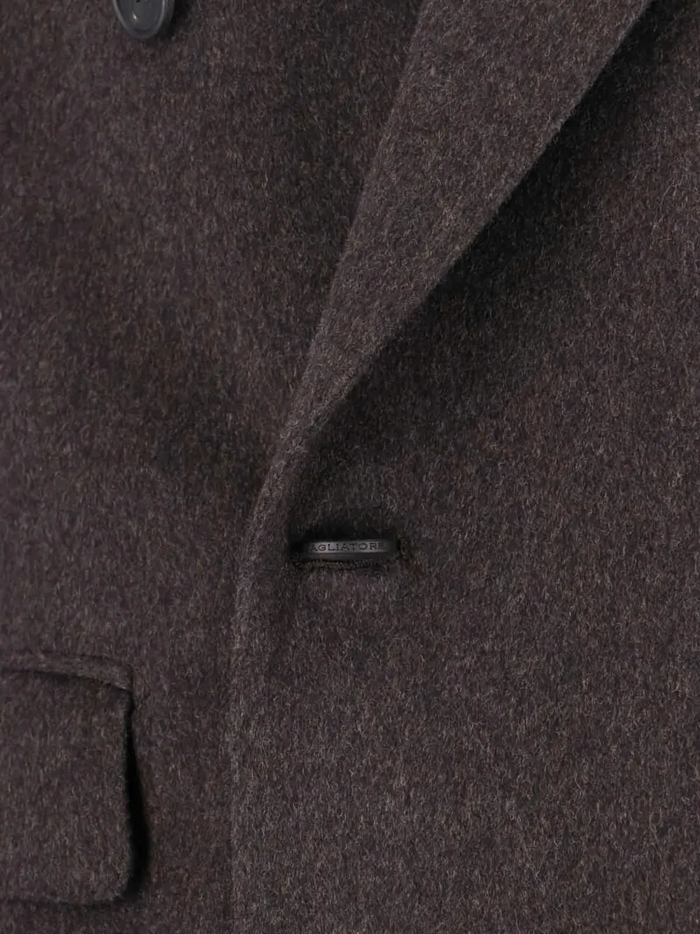 Tagliatore Wollen jas met dubbele rij knopen Bruin