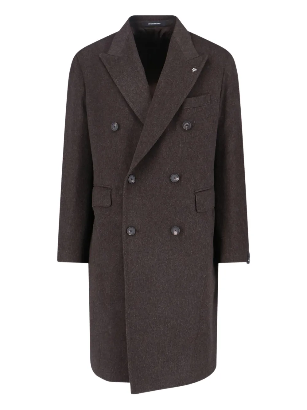Tagliatore double-breasted wool coat | Brown | Image 1