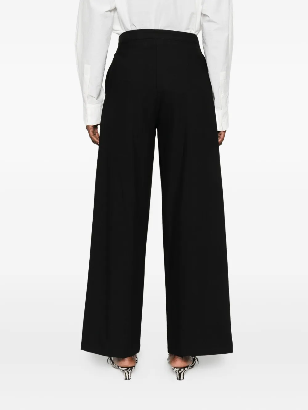 Eleh Stretch-design Pants In Black