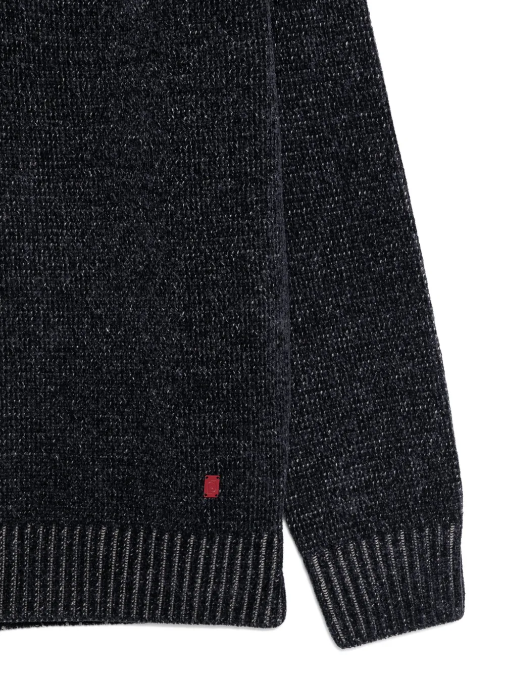 Liu •jo Ribbed Panelled Sweater In Black
