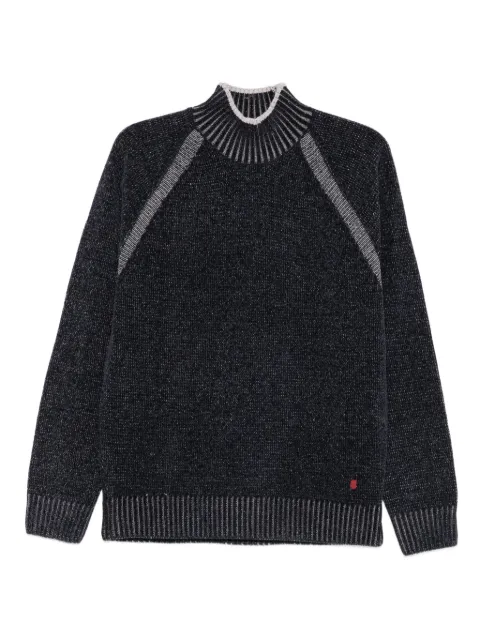 LIU JO ribbed panelled sweater 