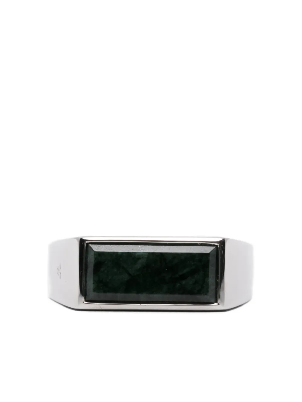 Tom Wood Peaky Marble Ring In Metallic