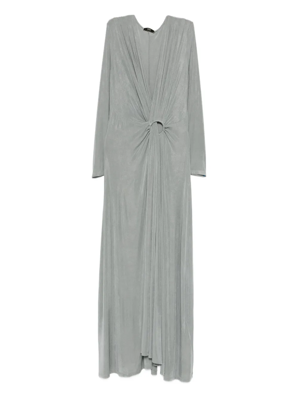 Eleh Pleated Maxi Dress In Gray