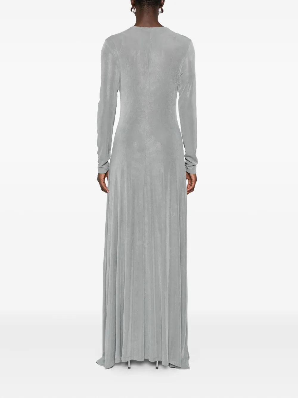 Eleh Geplooide maxi-jurk Grijs
