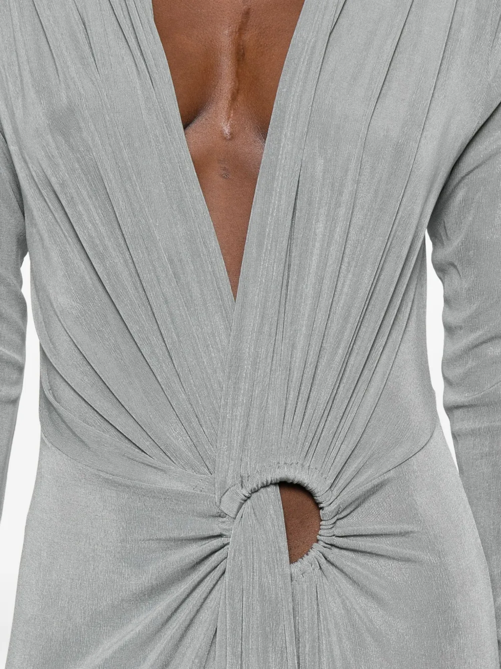 Eleh Geplooide maxi-jurk Grijs