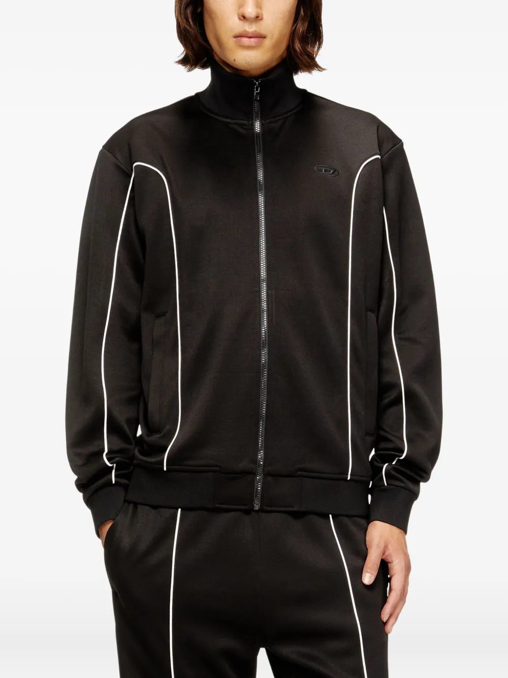 Diesel S-LOCKING-DO trui met rits Zwart