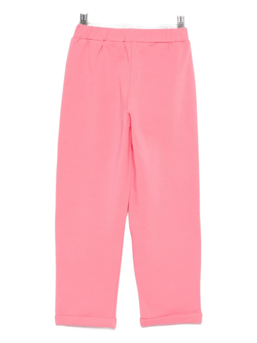 Liu •jo Rhinestone-embellished Trousers In Pink