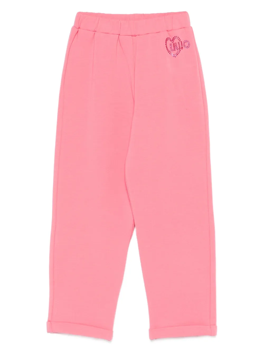 Liu Jo Kids rhinestone-embellished trousers - Rosa