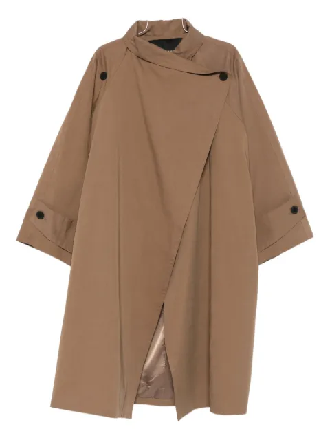 Eleh asymmetric single-breasted coat