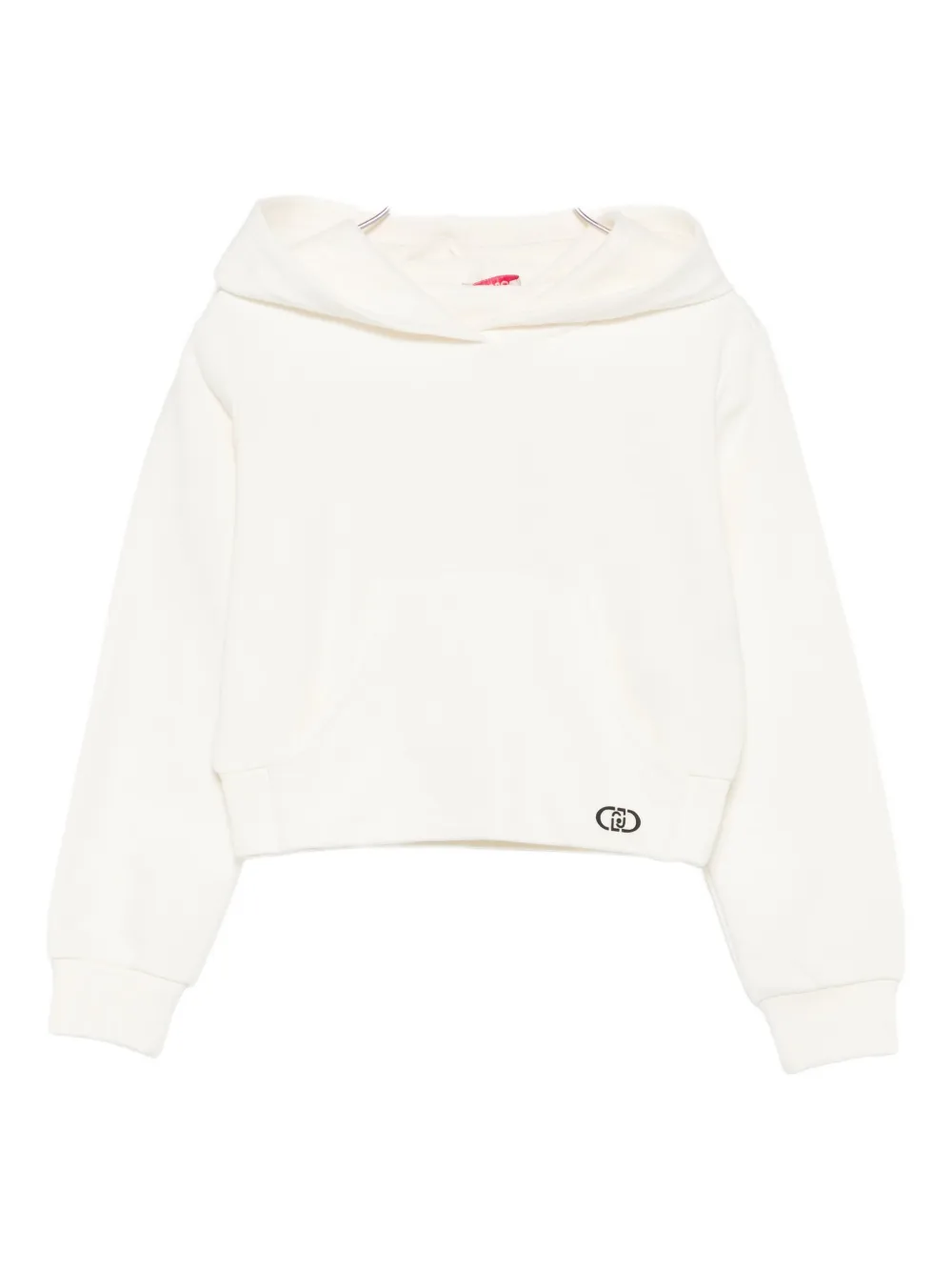 Liu •jo Logo-detail Hoodie In Neutral
