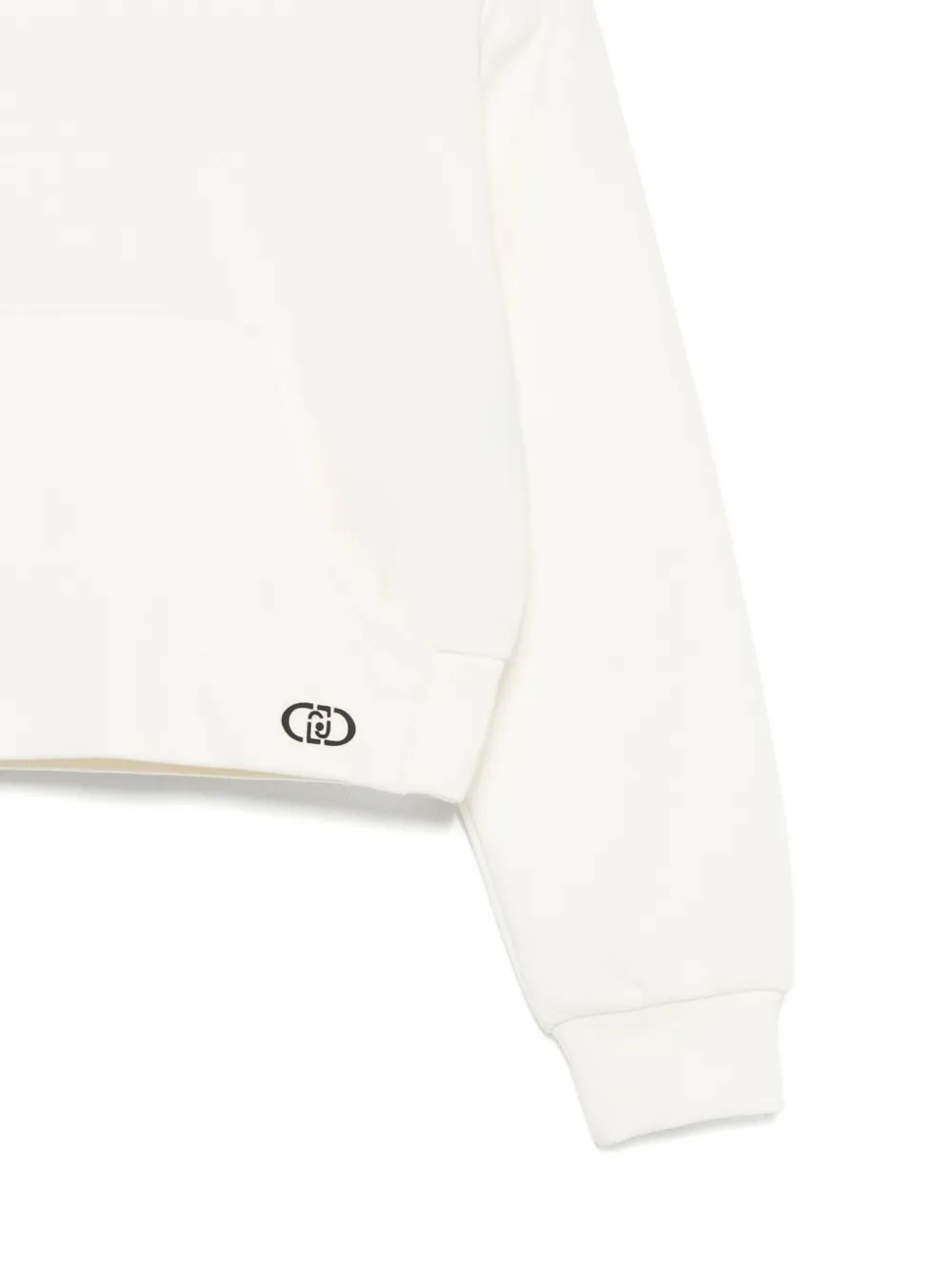 Liu •jo Logo-detail Hoodie In Neutral