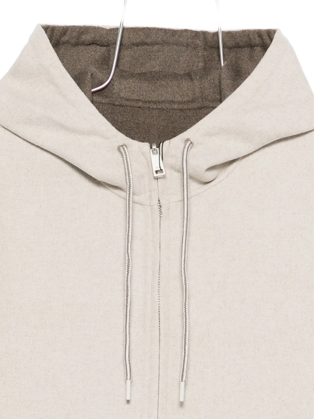 Liu •jo Zip-up Hooded Jacket In Neutral