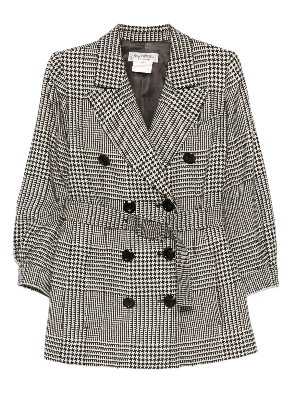 Saint Laurent Pre-Owned chamarra con doble botonadura 1980 | negro | Image 1