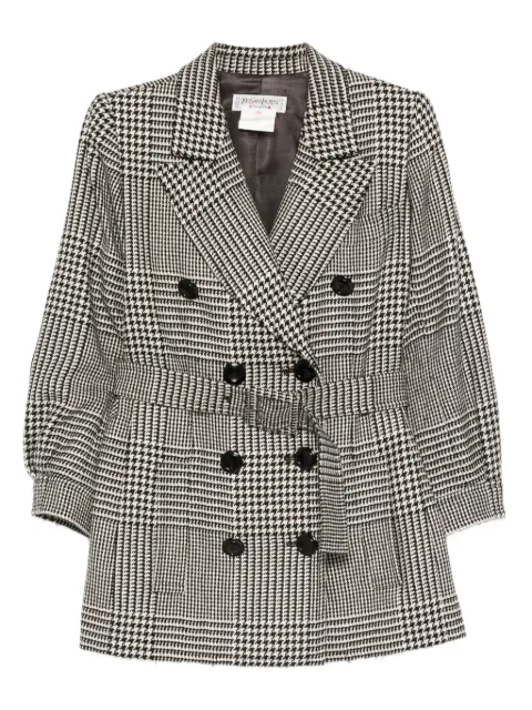 Saint Laurent Pre-Owned chamarra con doble botonadura 1980