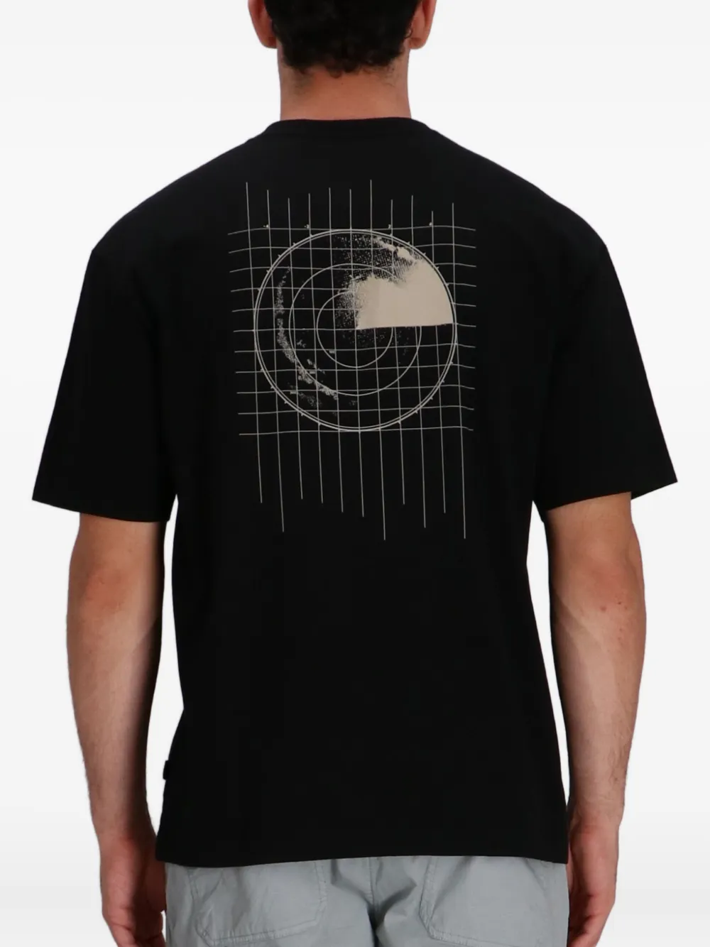 BOSS T-shirt met ronde hals Zwart