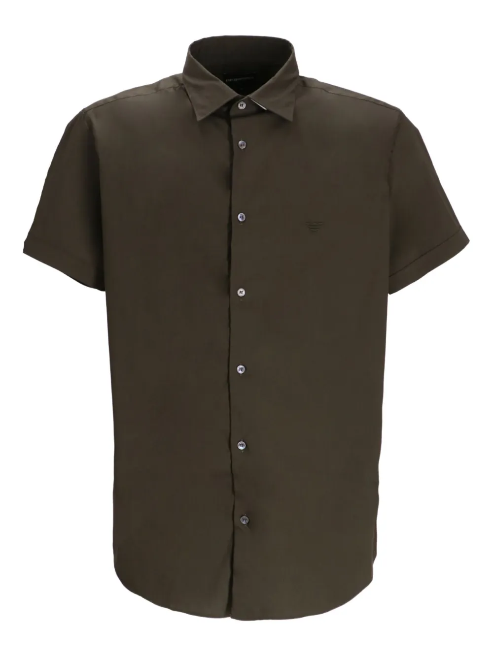 Emporio Armani Camicia a maniche corte con bottoni - Verde