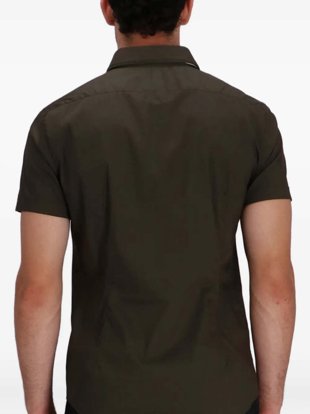 Emporio Armani Overhemd met korte mouwen Groen