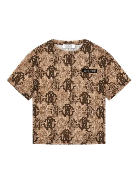 Roberto Cavalli playera con logo estampado
