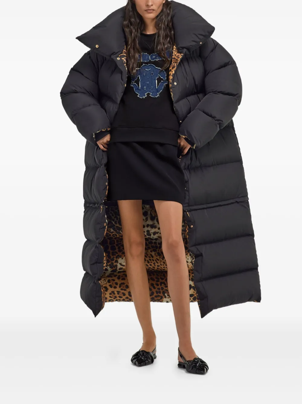 Roberto Cavalli Sweater met logo Zwart