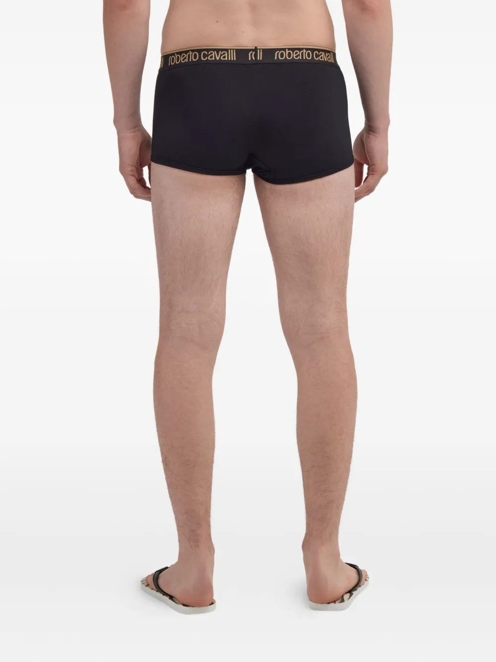 Roberto Cavalli Boxershorts met logoband Zwart