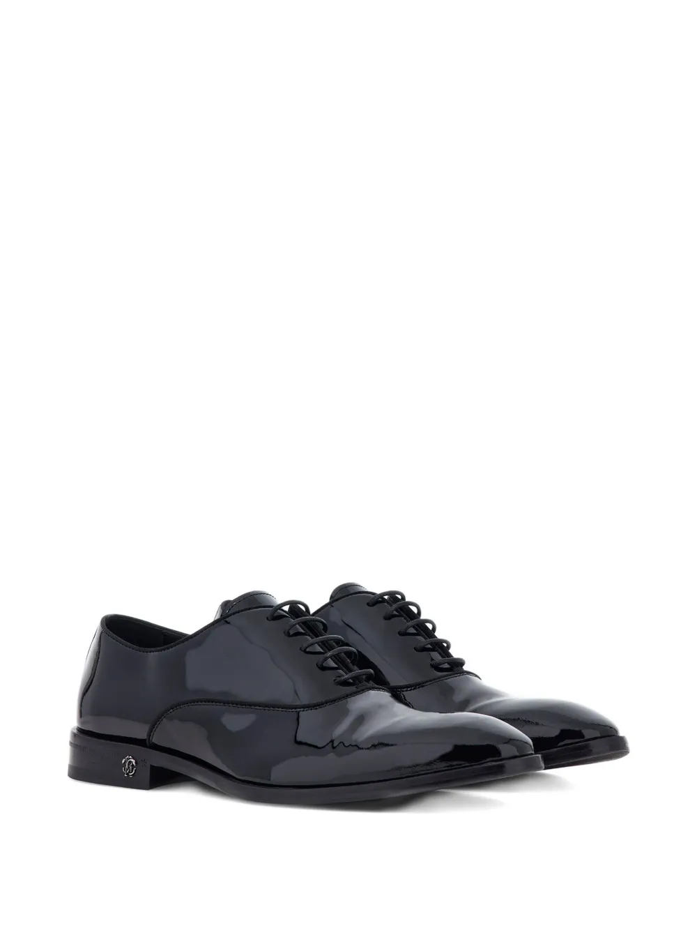 Roberto Cavalli Man Lace-up Shoes Black Size 9 Leather In Black