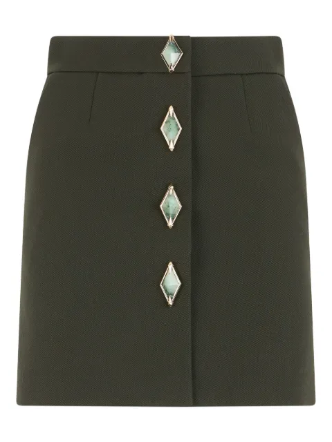 Roberto Cavalli jewel-button mini skirt