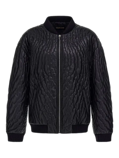Roberto Cavalli quilted bomber jacket
