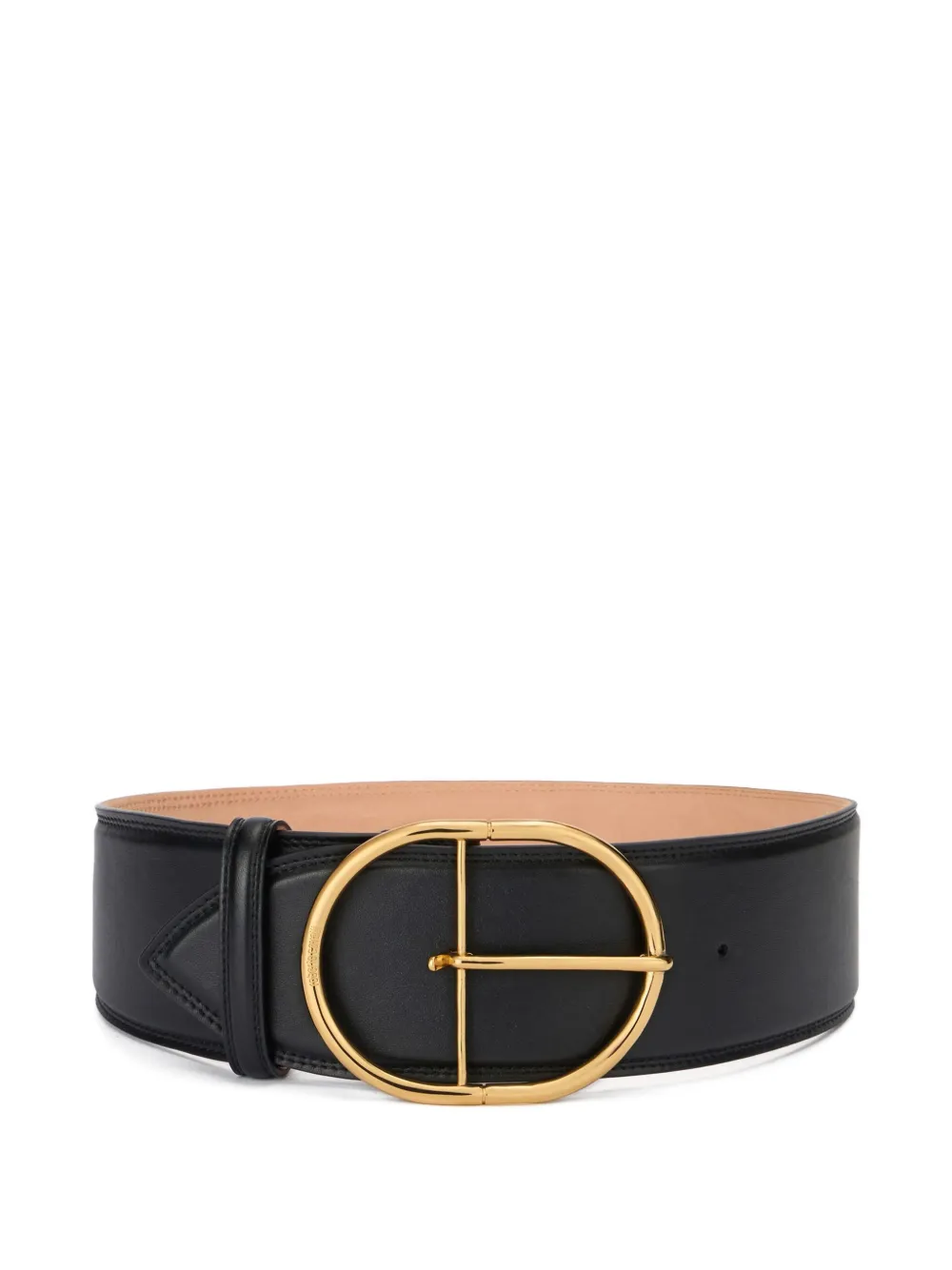 Roberto Cavalli Leather Belt In Black