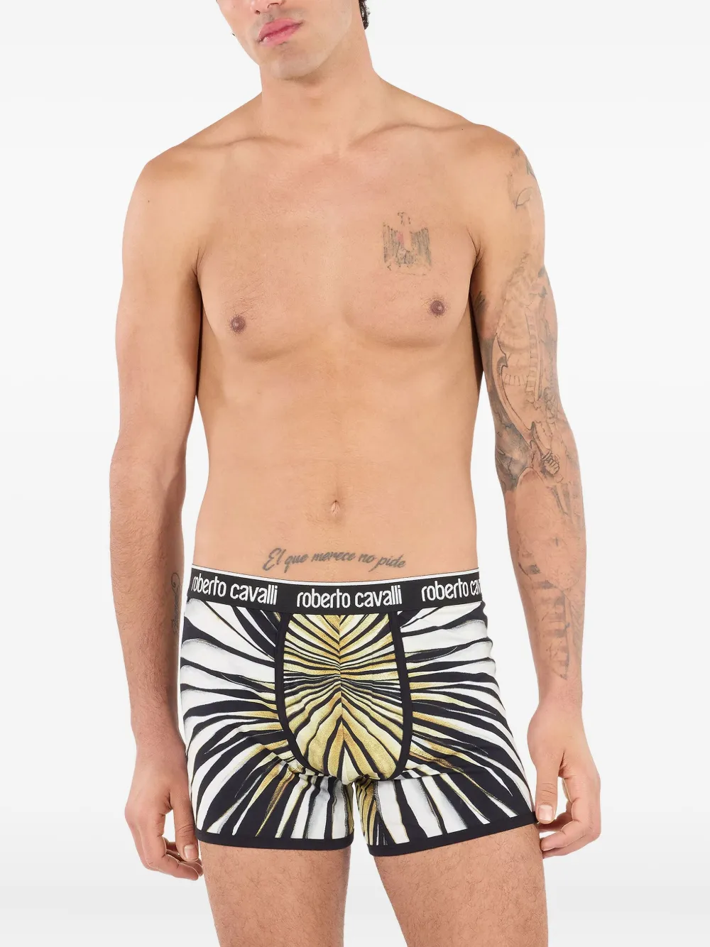 Roberto Cavalli Boxershorts met print Wit
