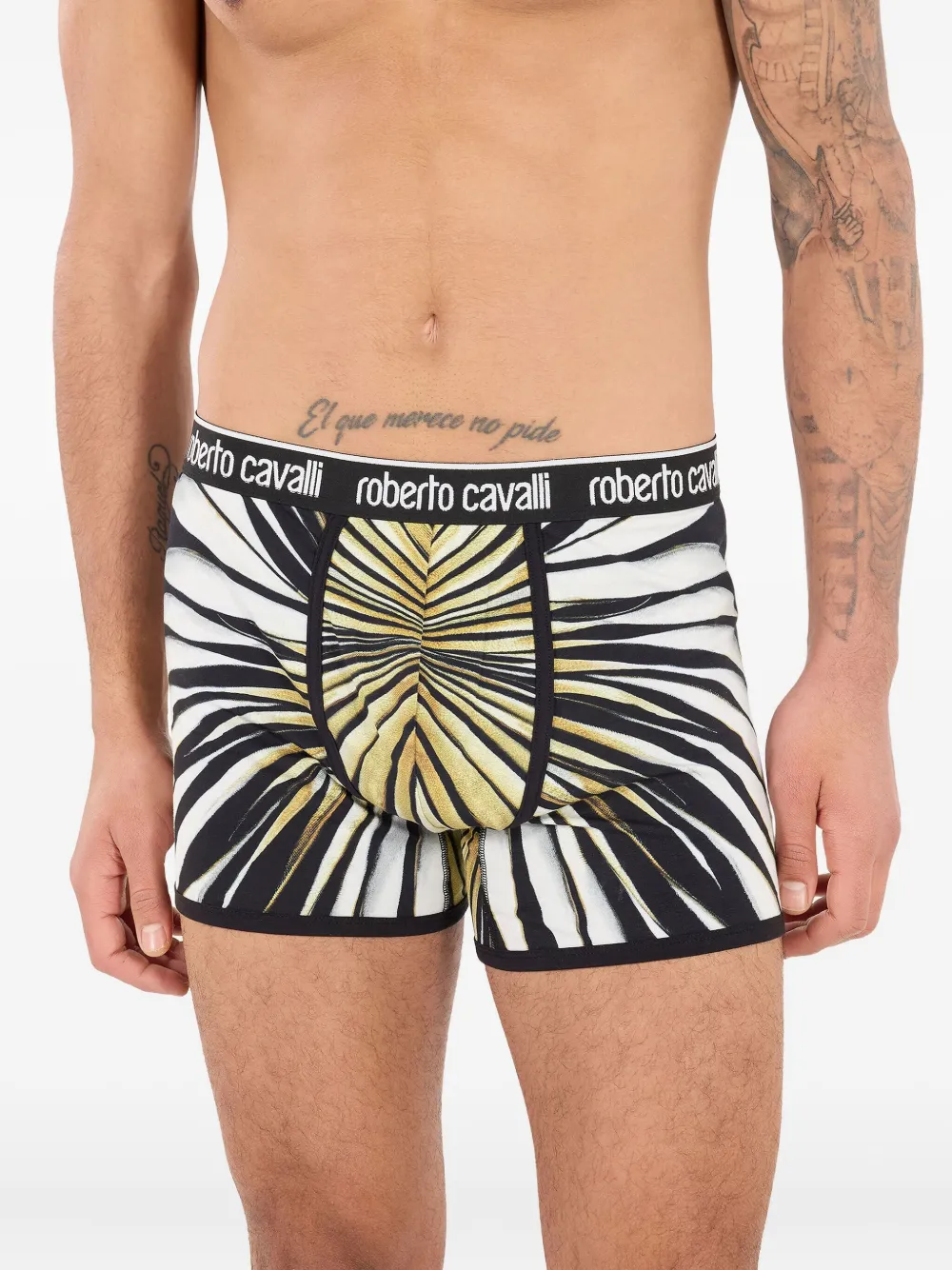 Roberto Cavalli Boxershorts met print Wit