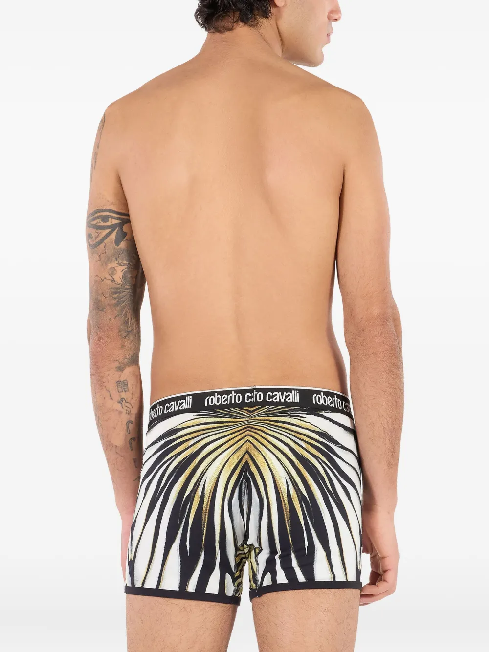 Roberto Cavalli Boxershorts met print Wit