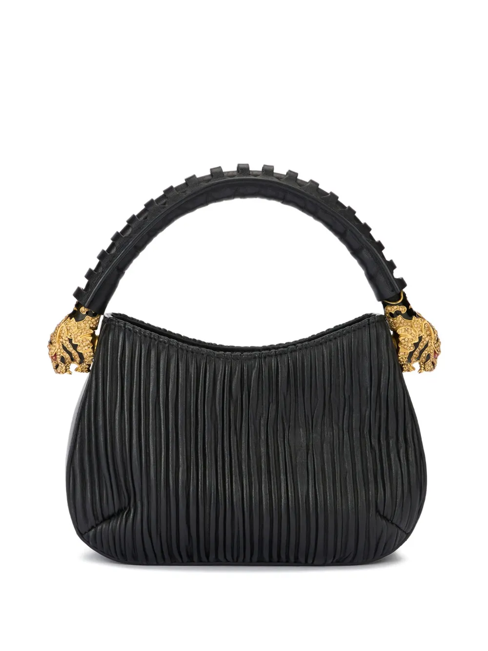 Roberto Cavalli Leren shopper - Zwart
