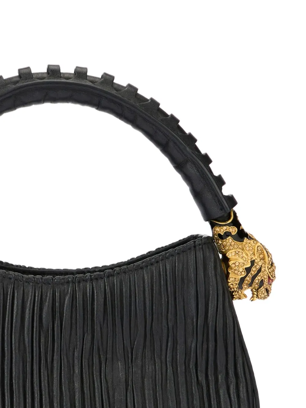 Roberto Cavalli Leren shopper Zwart
