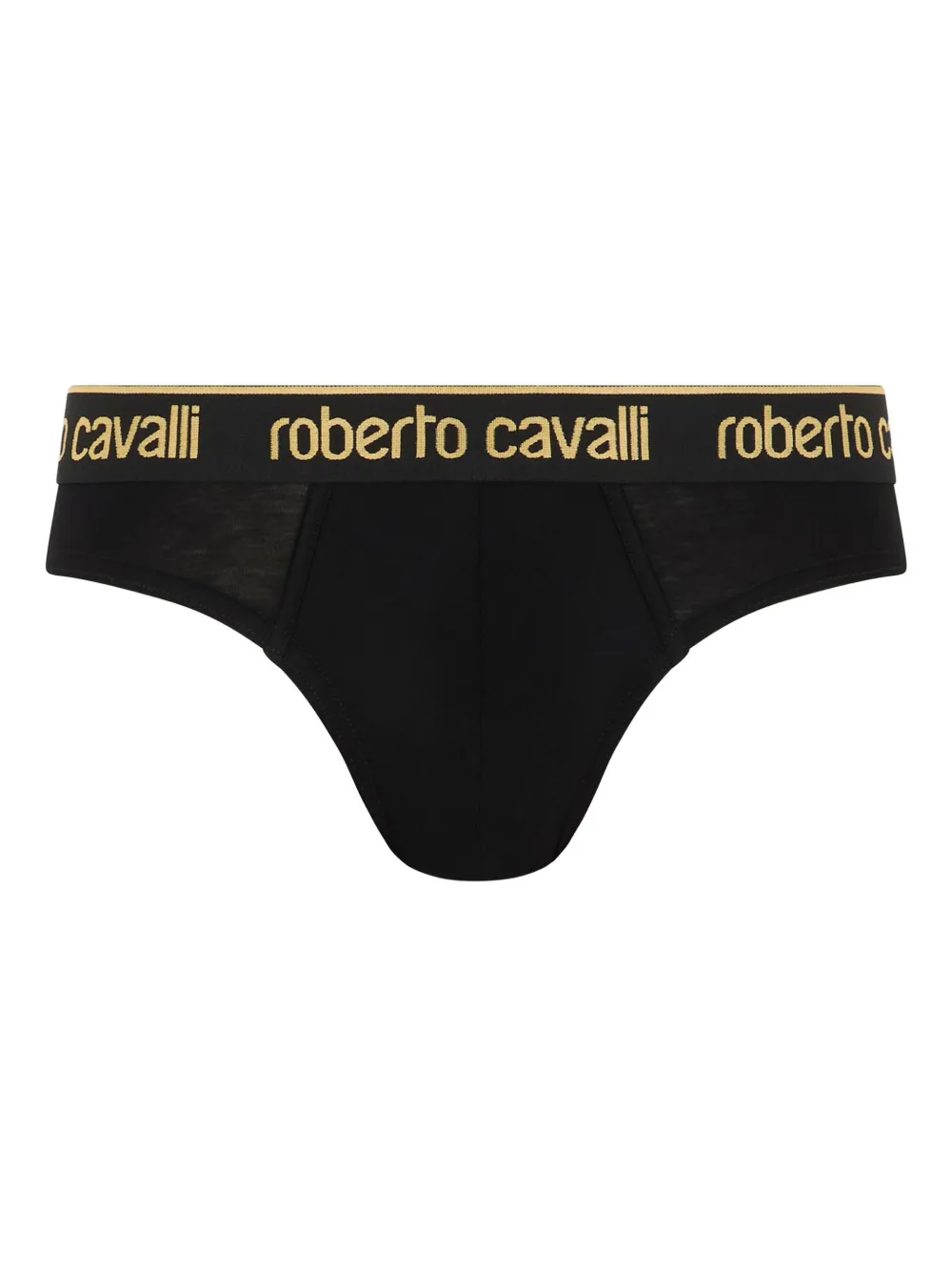 Roberto Cavalli Slip con banda logata - Nero